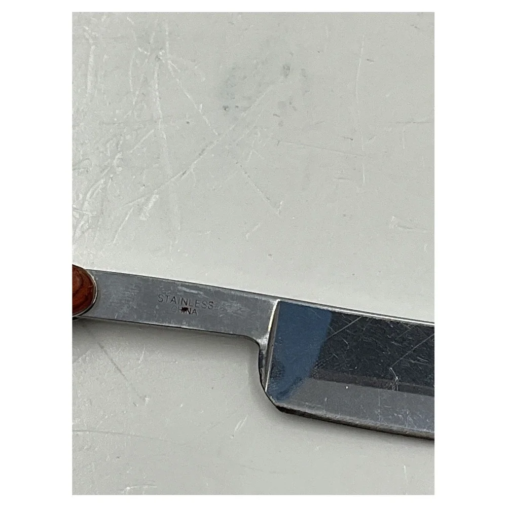 Vintage Style Stainless Steel Straight Razor‎ Wood Handle Shaving Tool China